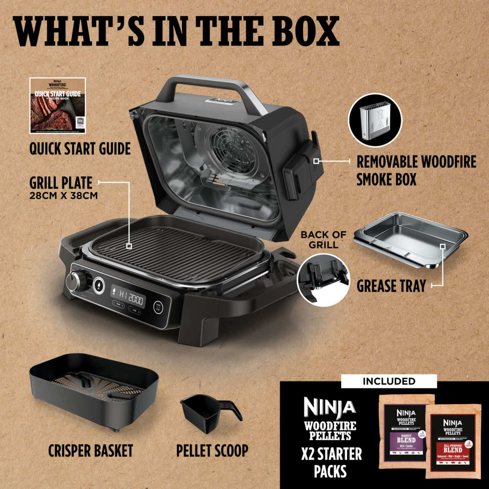 Woodfire Electric BBQ Grill & Smoker