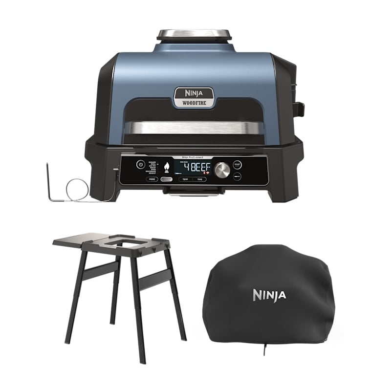 Woodfire Pro Connect XL Electric BBQ Grill & Smoker with Stand & Cover