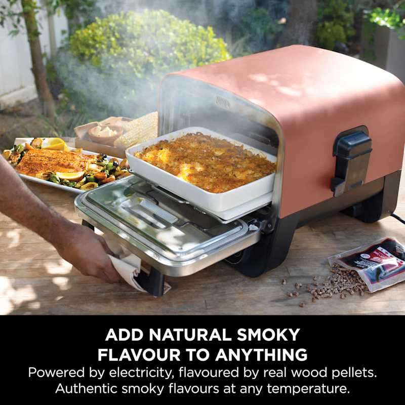 Woodfire Electric Outdoor Oven, Artisan Pizza Maker and BBQ Smoker
