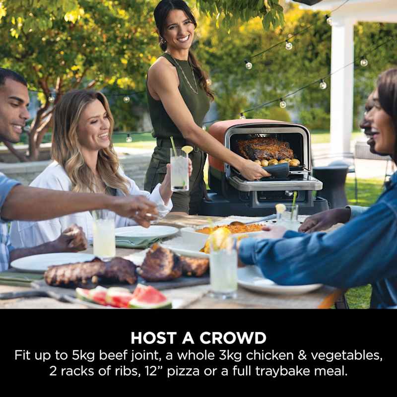 Woodfire Electric Outdoor Oven, Artisan Pizza Maker and BBQ Smoker