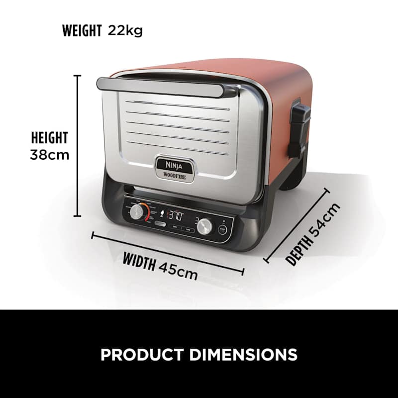Woodfire Electric Outdoor Oven, Artisan Pizza Maker and BBQ Smoker