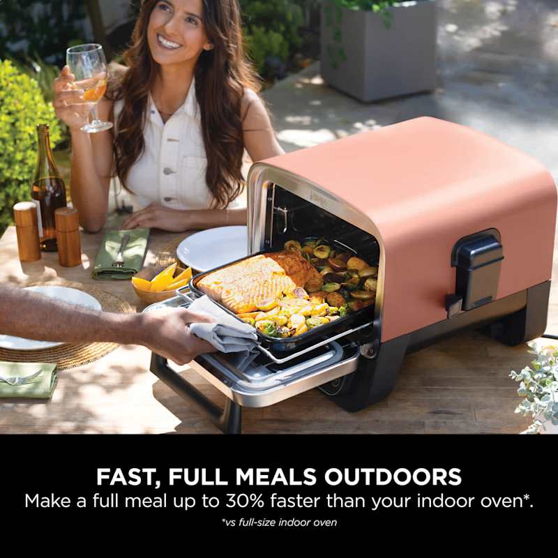 Woodfire Electric Outdoor Oven, Artisan Pizza Maker and BBQ Smoker